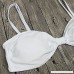 YAUASOPA White Sexy Pure Color Brazilian Bikini Set 2 PCS Female Cute Crop Ruffled Off-Shoulder Swimsuits Swimwear White B07HNYBQZQ